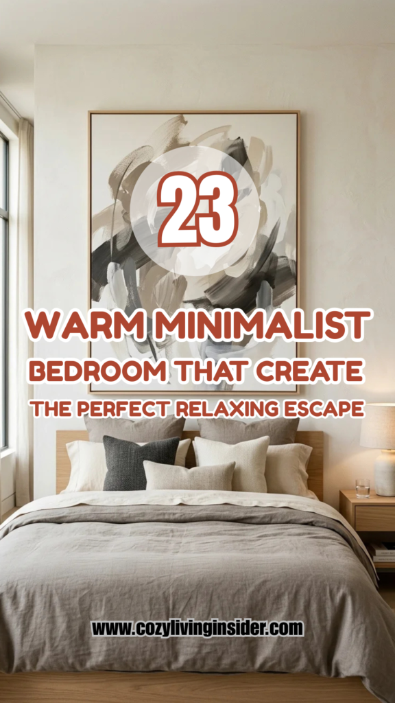 23 Warm Minimalist Bedrooms That Create the Perfect Relaxing Escape