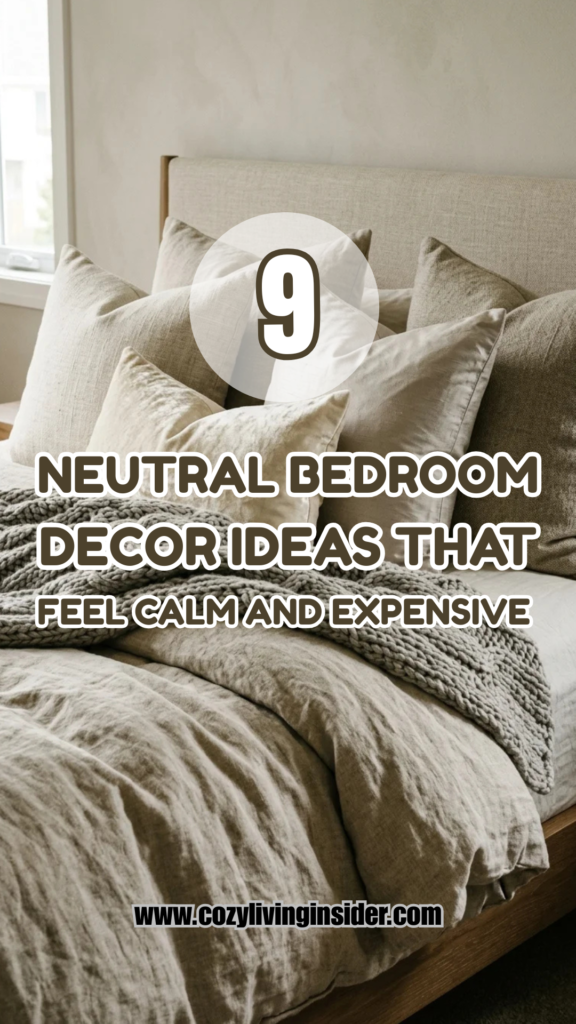 9 Neutral Bedroom Decor Ideas That Feel Calm and Expensive
