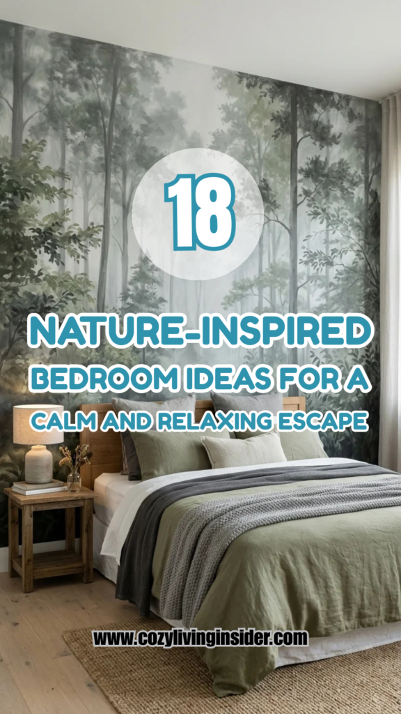 18 Nature-Inspired Bedroom Ideas for a Calm and Relaxing Escape