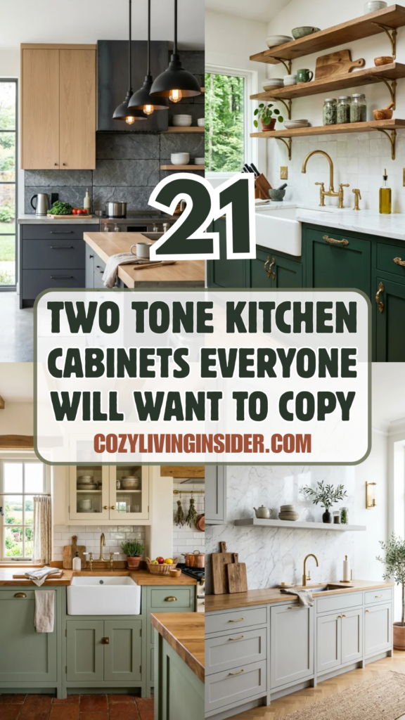 21 Two Tone Kitchen Cabinets Everyone Will Want to Copy