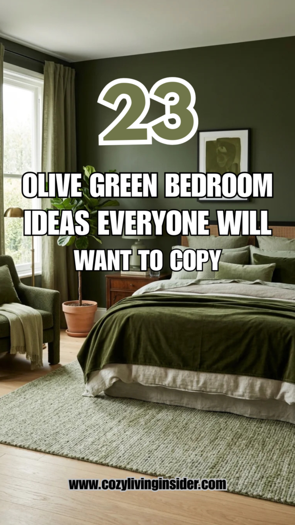 23 Olive Green Bedroom Ideas Everyone Will Want to Copy