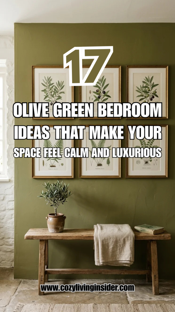 17 Olive Green Bedroom Ideas That Make Your Space Feel Calm and Luxurious