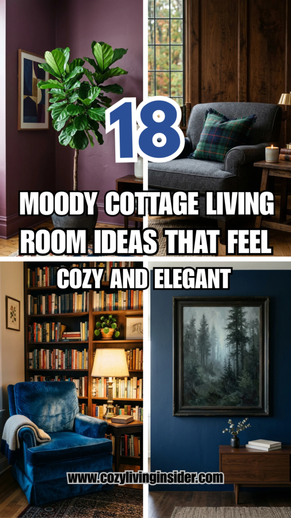 18 Moody Cottage Living Room Ideas That Feel Cozy and Elegant