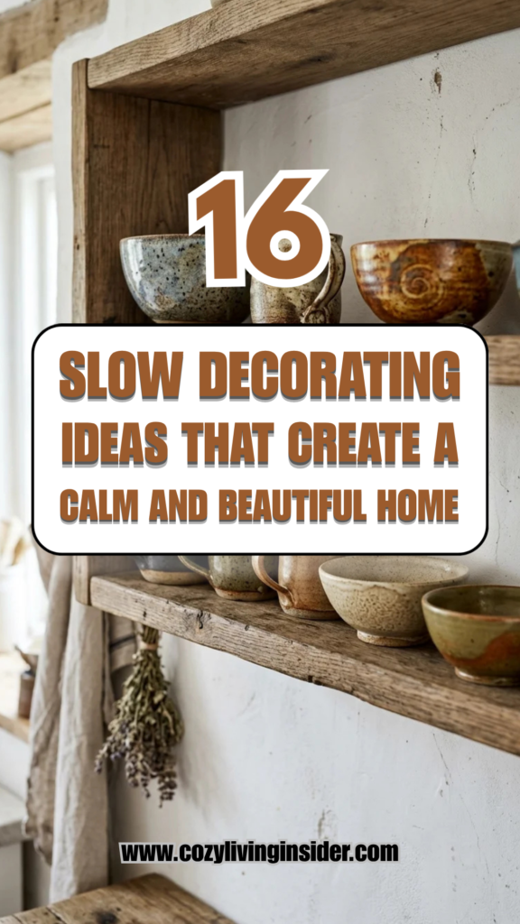 16 Slow Decorating Ideas That Create a Calm and Beautiful Home
