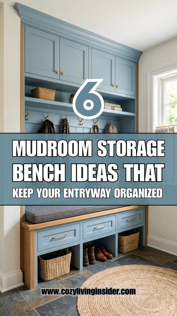 6 Mudroom Storage Bench Ideas That Keep Your Entryway Organized