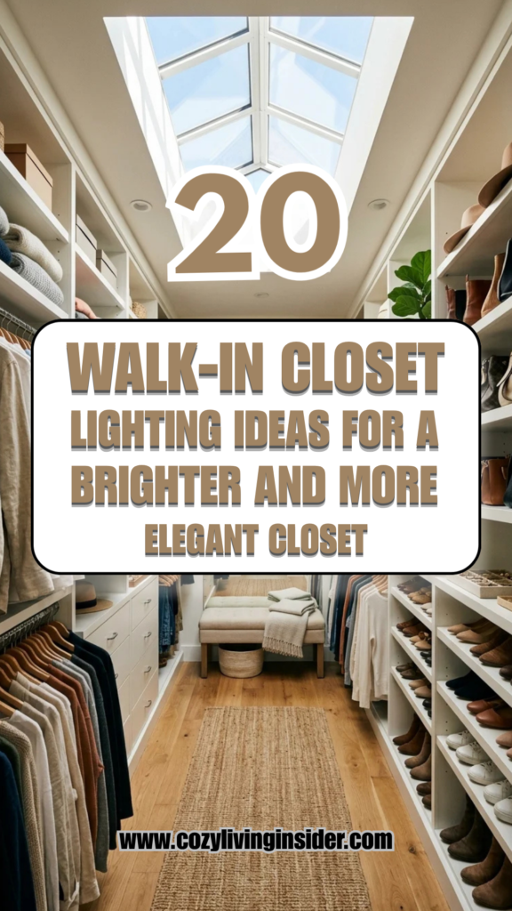 20 Walk-In Closet Lighting Ideas for a Brighter and More Elegant Closet