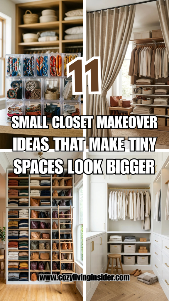 11 Small Closet Makeover Ideas That Make Tiny Spaces Look Bigger