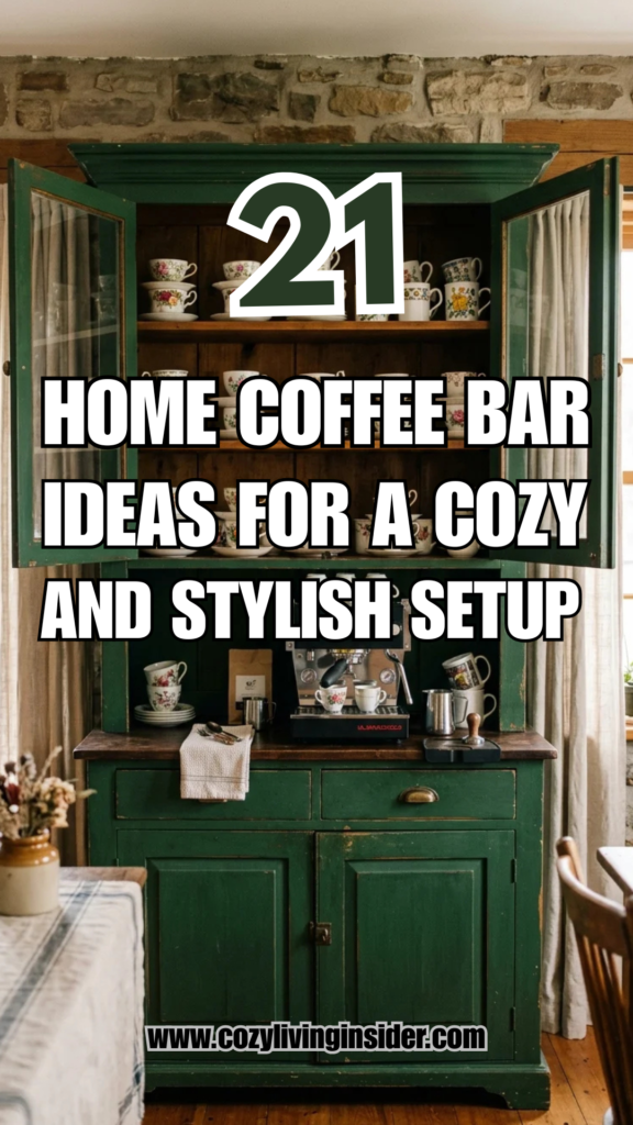 21 Home Coffee Bar Ideas for a Cozy and Stylish Setup