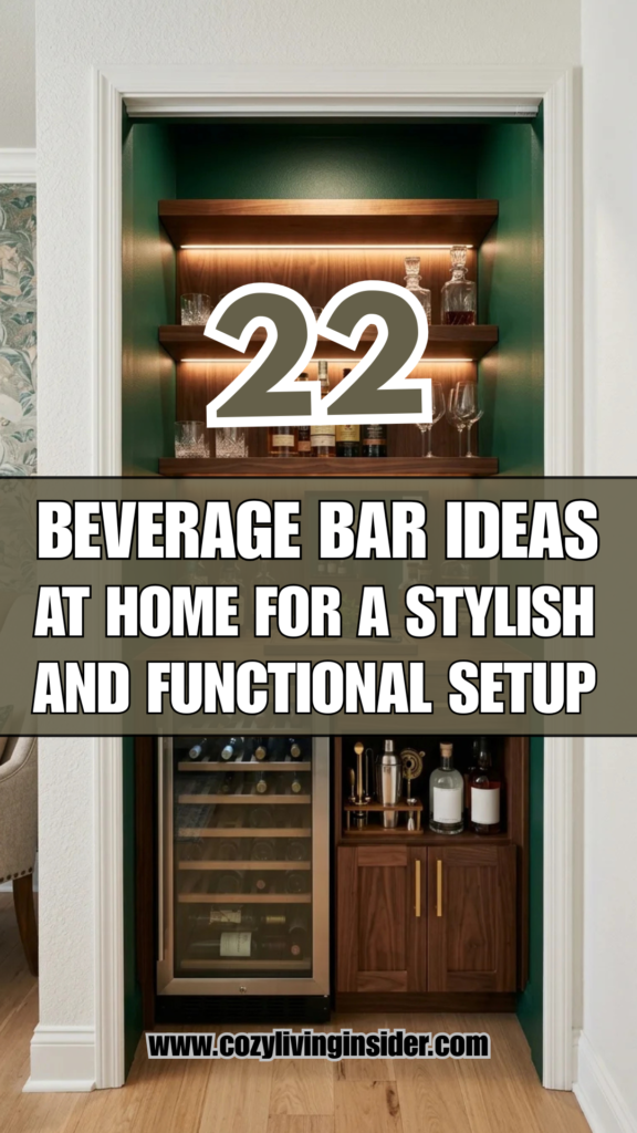 22 Beverage Bar Ideas at Home for a Stylish and Functional Setup