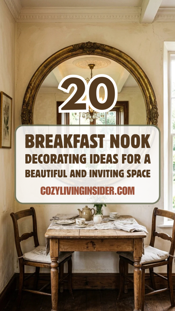 20 Breakfast Nook Decorating Ideas for a Beautiful and Inviting Space