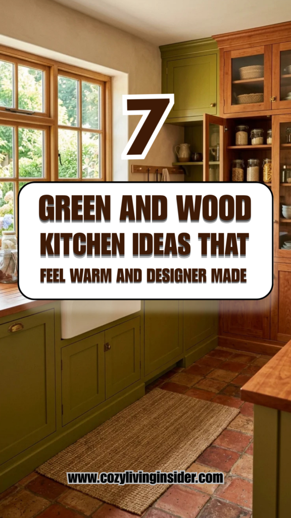 7 Green and Wood Kitchen Ideas That Feel Warm and Designer-Made