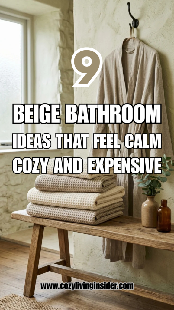 9 Beige Bathroom Ideas That Feel Calm, Cozy, and Expensive