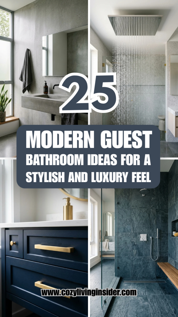 25 Modern Guest Bathroom Ideas for a Stylish and Luxury Feel