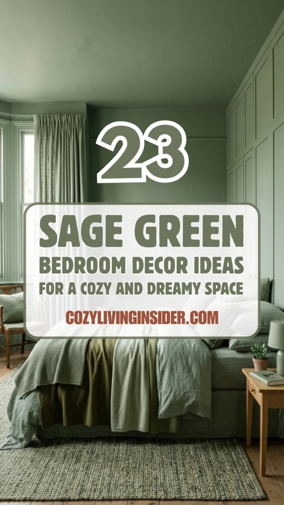 23 Sage Green Bedroom Decor Ideas for a Cozy and Dreamy Space