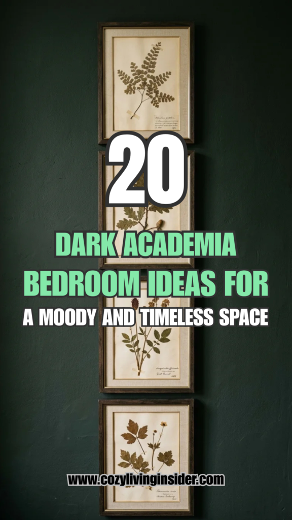 20 Dark Academia Bedroom Ideas for a Moody and Timeless Space
