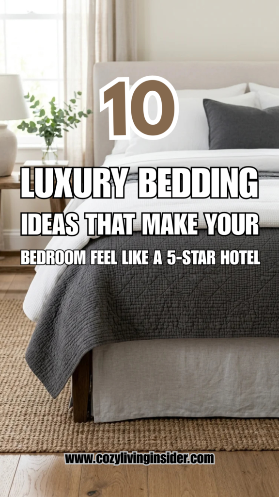 10 Luxury Bedding Ideas That Make Your Bedroom Feel Like a 5-Star Hotel
