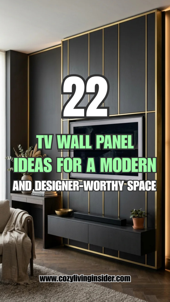 22 TV Wall Panel Ideas for a Modern and Designer-Worthy Space