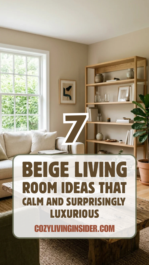 7 Beige Living Room Ideas That Feel Calm and Surprisingly Luxurious