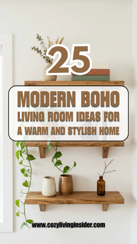 25 Modern Boho Living Room Ideas for a Warm and Stylish Home