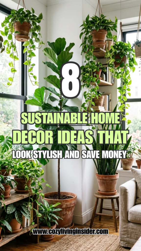 8 Sustainable Home Decor Ideas That Look Stylish and Save Money