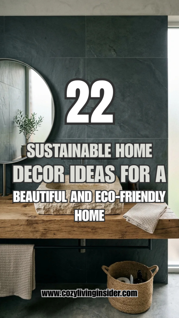 22 Sustainable Home Decor Ideas for a Beautiful and Eco-Friendly Home