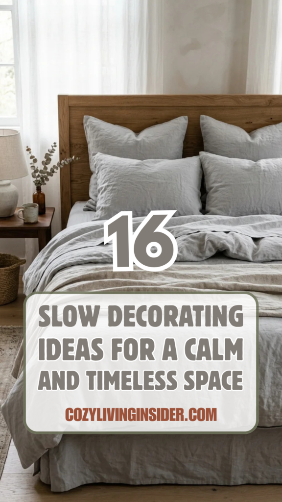 16 Slow Decorating Ideas for a Calm and Timeless Space