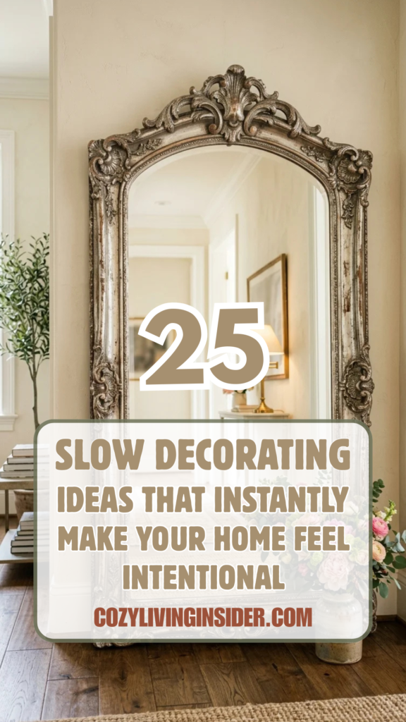 25 Slow Decorating Ideas That Instantly Make Your Home Feel Intentional