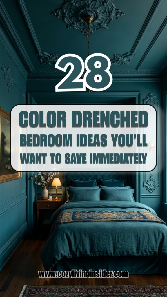 28 Color Drenched Bedroom Ideas You’ll Want to Save Immediately