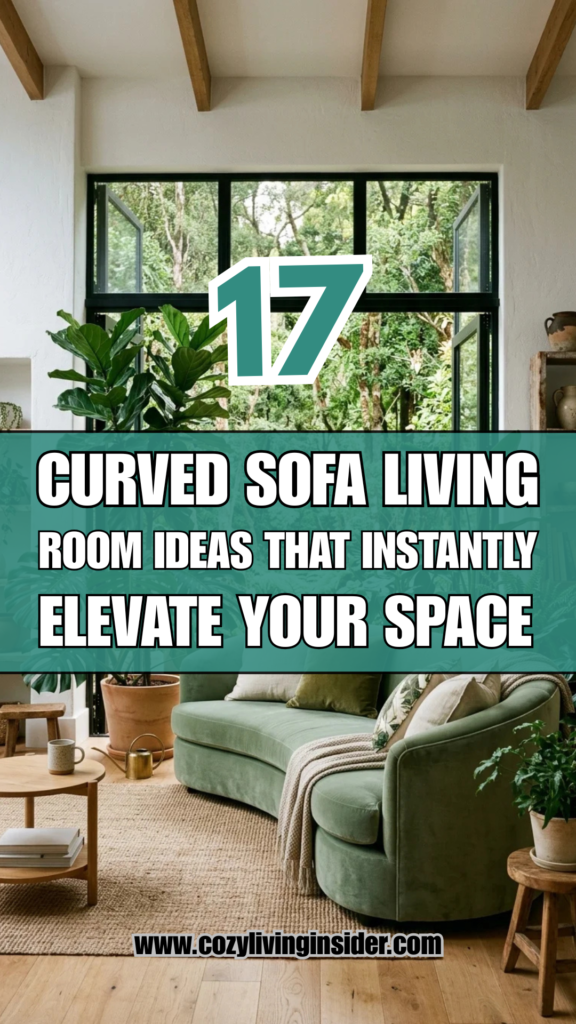 17 Curved Sofa Living Room Ideas That Instantly Elevate Your Space