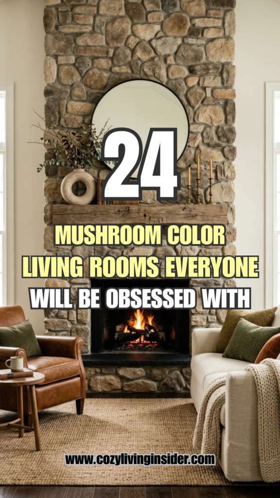 24 Mushroom Color Living Rooms Everyone Will Be Obsessed With