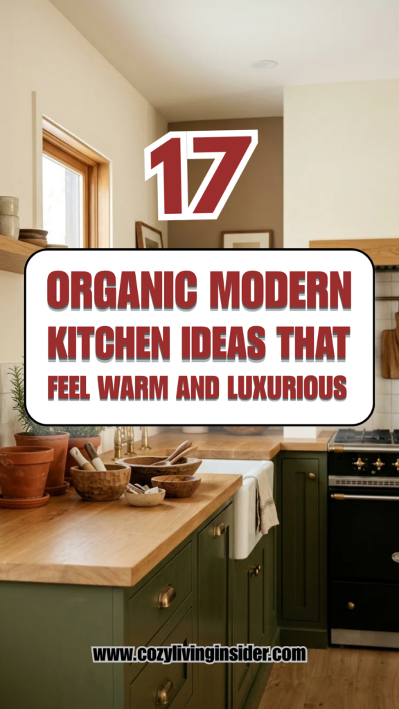 17 Organic Modern Kitchen Ideas That Feel Warm and Luxurious