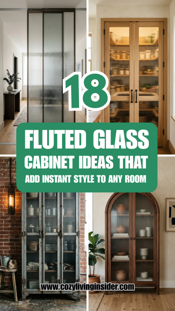 18 Fluted Glass Cabinet Ideas That Add Instant Style to Any Room