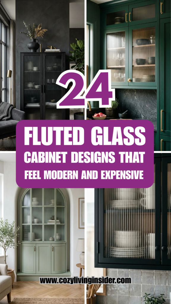 24 Fluted Glass Cabinet Designs That Feel Modern and Expensive