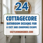 24 Cottagecore Bathroom Designs for a Cozy and Charming Escape