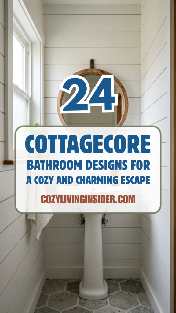 24 Cottagecore Bathroom Designs for a Cozy and Charming Escape