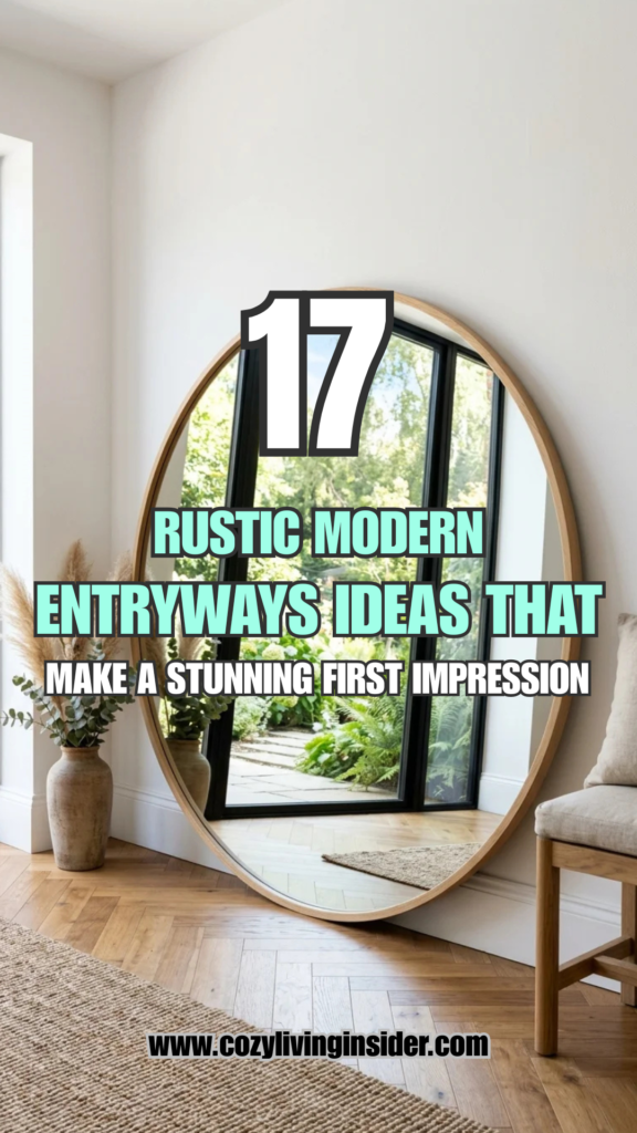 17 Rustic Modern Entryway Ideas That Make a Stunning First Impression
