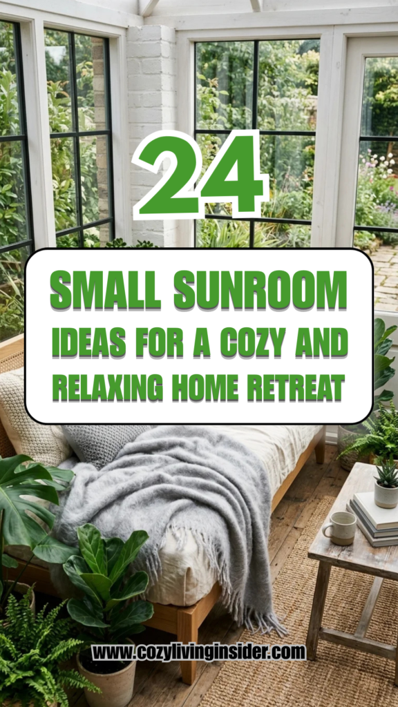 24 Small Sunroom Ideas for a Cozy and Relaxing Home Retreat
