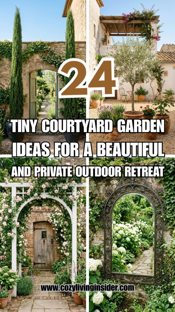 24 Tiny Courtyard Garden Ideas for a Beautiful and Private Outdoor Retreat