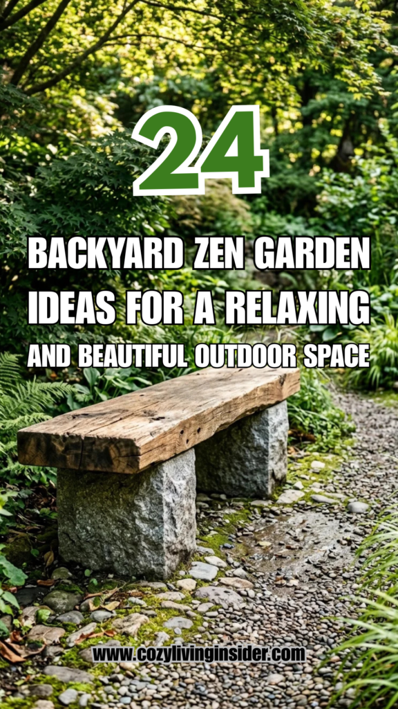 24 Backyard Zen Garden Ideas for a Relaxing and Beautiful Outdoor Space