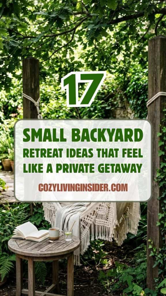 17 Small Backyard Retreat Ideas That Feel Like a Private Getaway