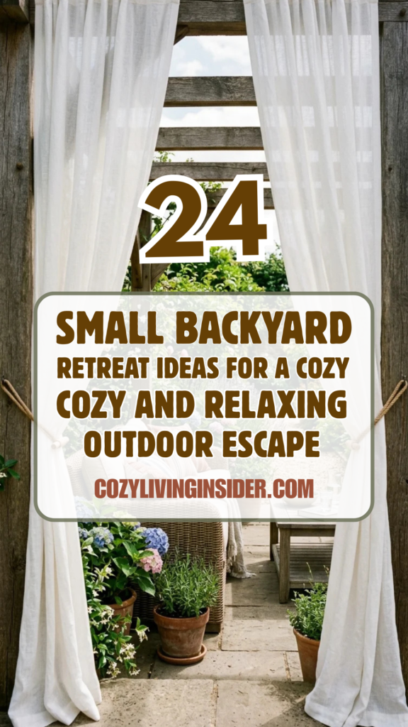 24 Small Backyard Retreat Ideas for a Cozy and Relaxing Outdoor Escape