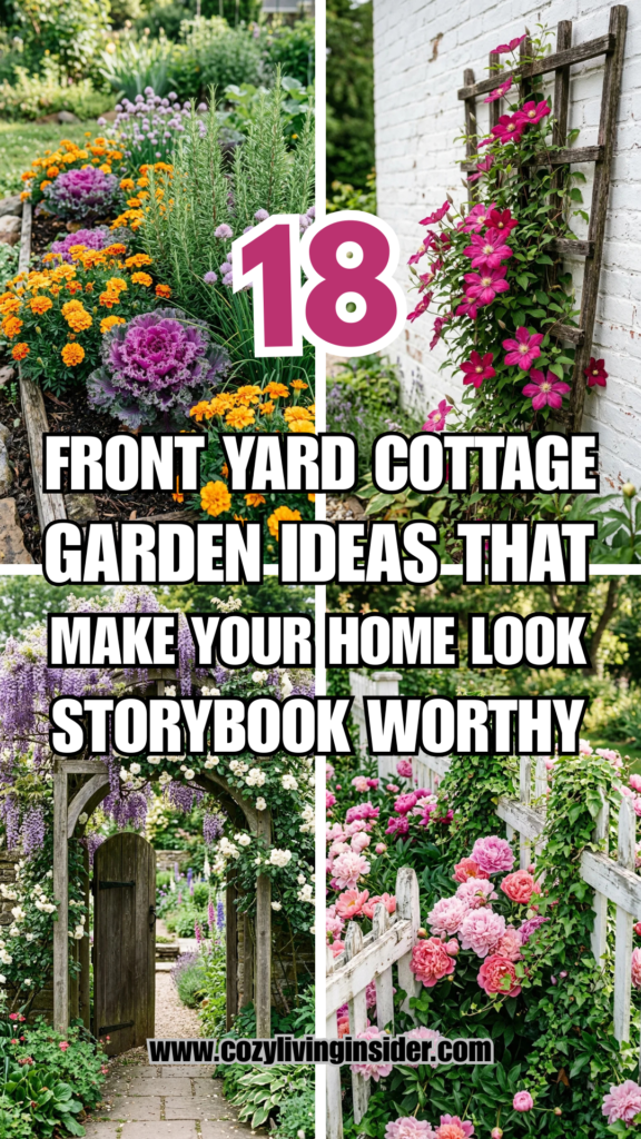 18 Front Yard Cottage Garden Ideas That Make Your Home Look Storybook-Worthy