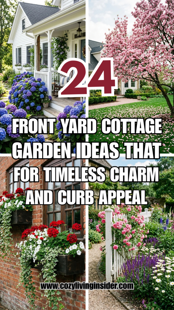 24 Front Yard Cottage Garden Ideas for Timeless Charm and Curb Appeal