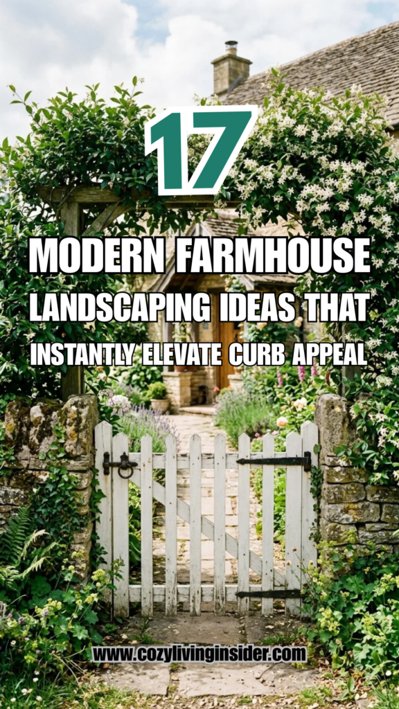 17 Modern Farmhouse Landscaping Ideas That Instantly Elevate Curb Appeal