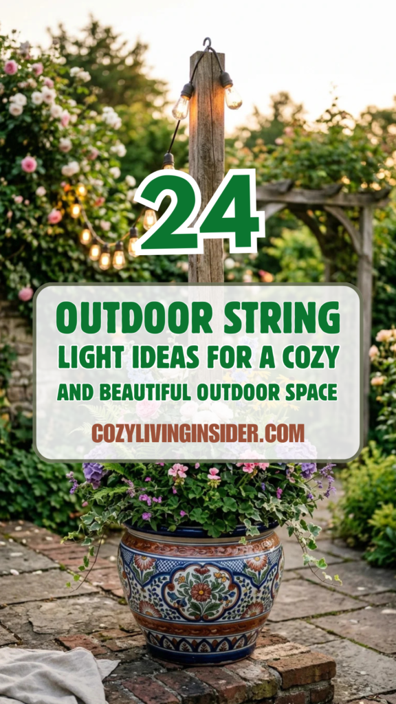 24 Outdoor String Light Ideas for a Cozy and Beautiful Outdoor Space