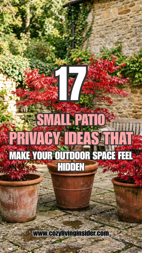 17 Small Patio Privacy Ideas That Make Your Outdoor Space Feel Hidden