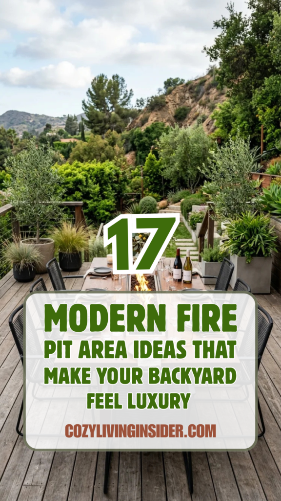 17 Modern Fire Pit Area Ideas That Make Your Backyard Feel Luxury