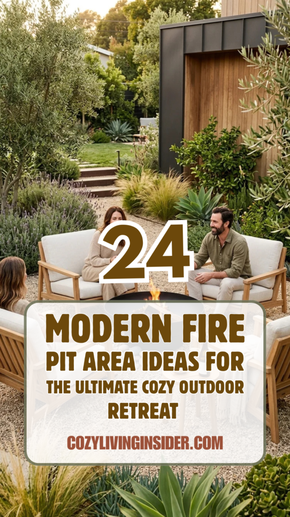 24 Modern Fire Pit Area Ideas for the Ultimate Cozy Outdoor Retreat