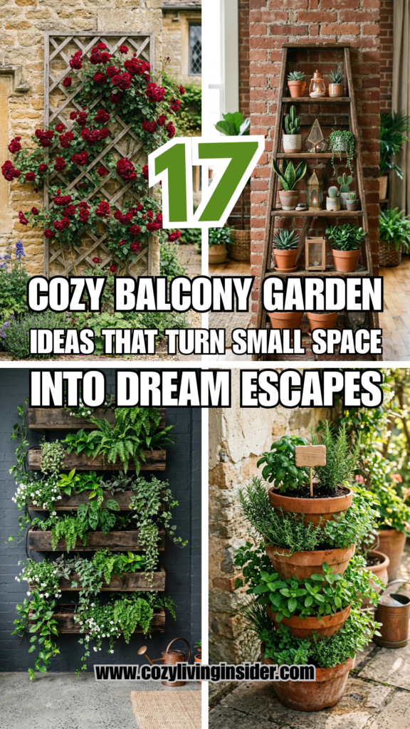 17 Cozy Balcony Garden Ideas That Turn Small Spaces Into Dream Escapes
