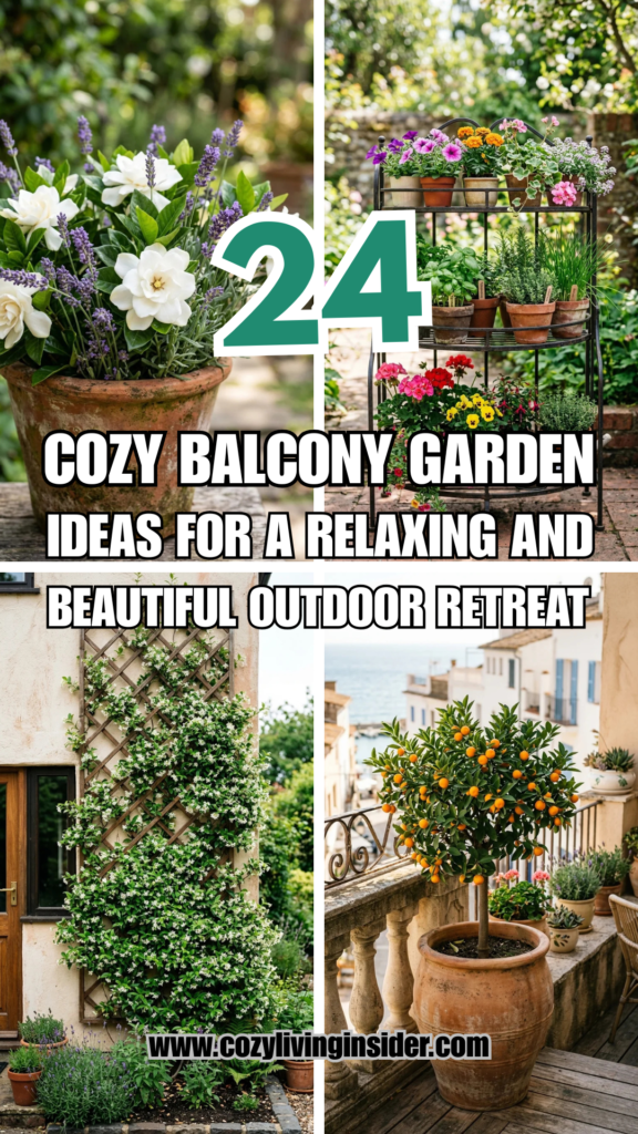 24 Cozy Balcony Garden Ideas for a Relaxing and Beautiful Outdoor Retreat